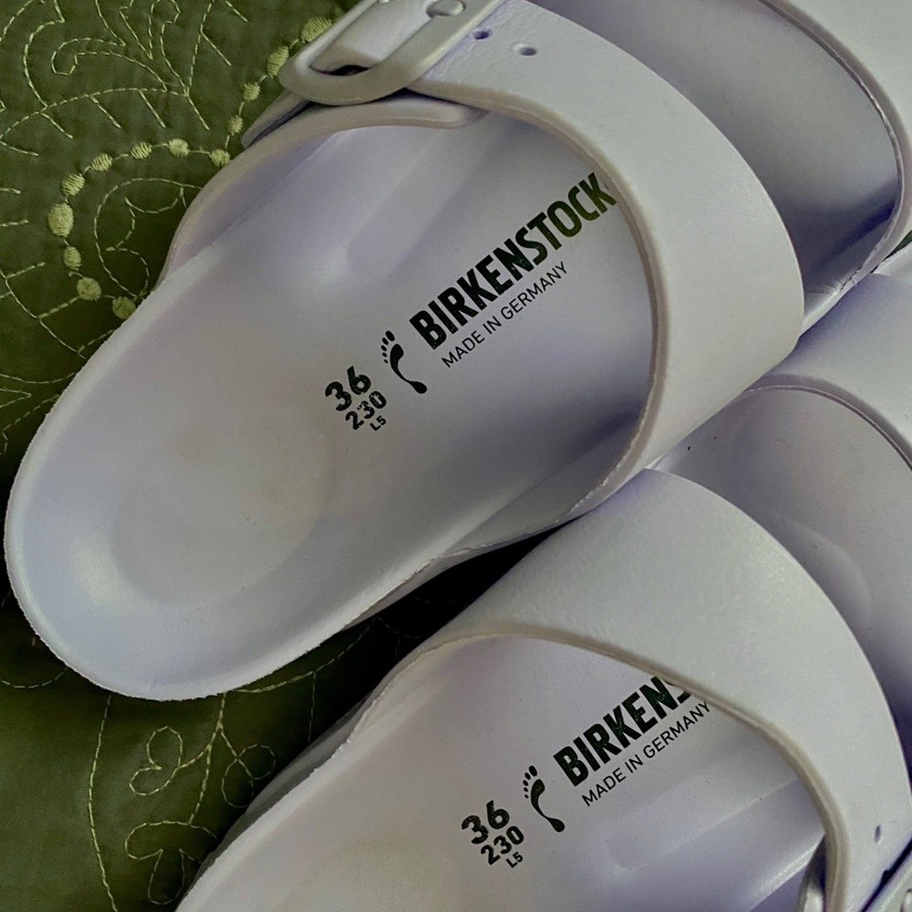 Lavender Rubber Birkenstocks